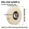1pcs 45# Steel U-shaped Bearing Steel Wire Rope Pulley Channel Steel Track Wheel Large Iron Door Channel Wheel Guide Wheel
