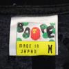 A BATHING APE made in Japan Short sleeve T-shirt M Black series Men's Used