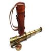 Functional Telescope | Brass Made | Glass Optics and High Magnfication | Kid's Telescope | Camouflage Finish | 18in Long | 1 Pc In Leather Bag
