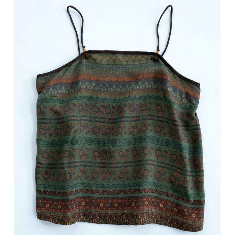 Johnature Women Vintage Print Floral Camis Summer Chinese Style Women Clothes Soft High Quality Camis