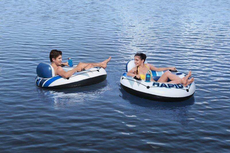 Ciambella gonfiabile con schienale Rapid Rider 135 cm Bestway 43116