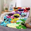1pc Critters Adventure Flannel Blanket,Ultra Soft Warm Plush Throw for Home Bedroom Bed Sofa Cover Camping Picnic gift Y72447