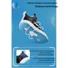 Li Ning Primary 3.0 Mesh Assorbimento degli Urti Antiscivolo Leggero Rimbalzo Scarpe da Basket Basse per Bambini Scarpe da basket per bambini Nero Blu YKBT028-5
