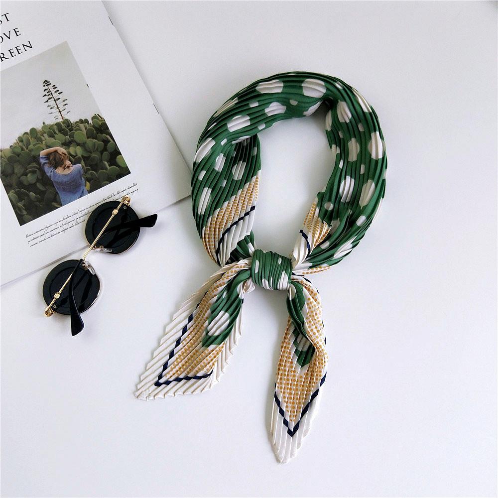 Decorative Simple Texture Silk Scarf Women'S New Style Spring And Autumn Summer Fashion Versatile Headscarf Work Scarf