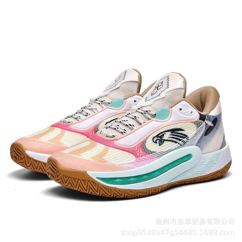 High-quality new luminous basketball shoes, men's and women's friction and sound, practical combat, non-slip and wear-resistant sports running shoes