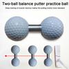 Golf Practice Double Ball with Tube Balance Putting Trainer Dual Ball Training Aid