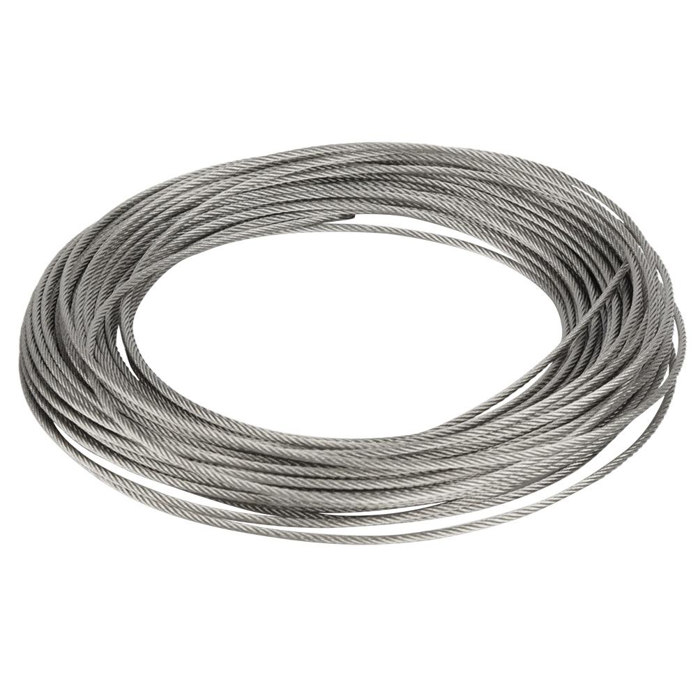 1Pc 20m 304 Stainless Steel Cable Wire Rope Hard Steel Wire for Fishing Lifting 2.5mm