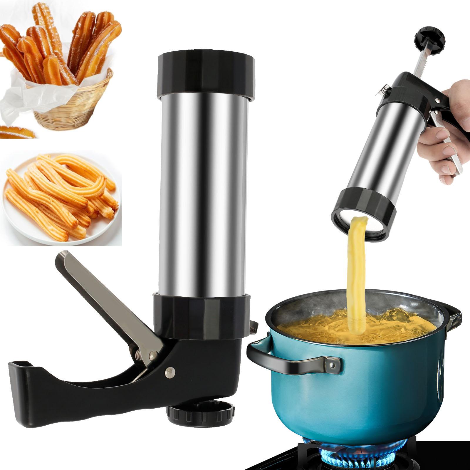 

Stainless Steel Cookie Press Set Manual Churros Maker Diy Pastry Syringe Extruder With Nozzles Piping Cream Biscuit Making Tool For Home Baking Desser серебряный