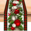 Christmas Table Runner Linen Holiday Decor Creative Halloween Thanksgiving Tablecloth Festive Atmosphere