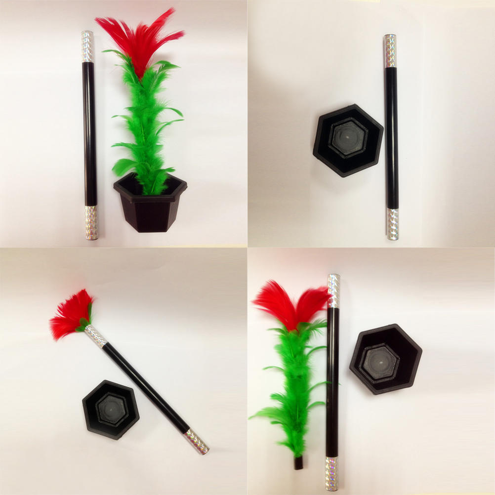 Comedy Magic Wand To Flower Magic Trick Kid Show Prop Toys Kid Gift