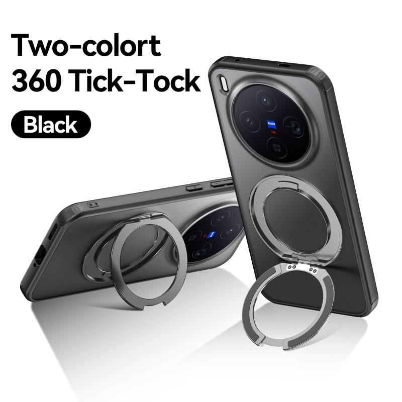 

360° Rotatable Metal Ring Holder Bracket Shockproof Case For Vivo X300 and X300 Pro Magsafe Magnetic Wireless Charging Cover Pc + tpu&vivo X300 Pro