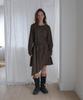 MORCEAU PAR MORCEAU Two-Way Tie Check Dress [Brown Check]