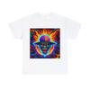 Unisex Adult T Shirt Psychedelic Brain Spooky Fire Horror Streetwear Weird Tee