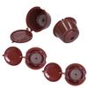 Refillable Coffee Capsule Reusable Coffee Filter for Dolce Gusto Machine with Spoon BrushBrown