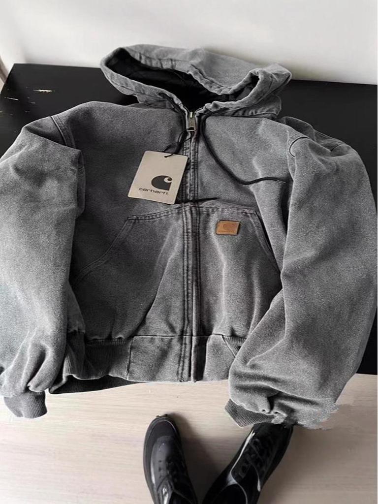 Herren American Retro Gewaschene Arbeitsjacke - Schwerer Detroit Auto Cardigan, Erhältlich in 9 Farben