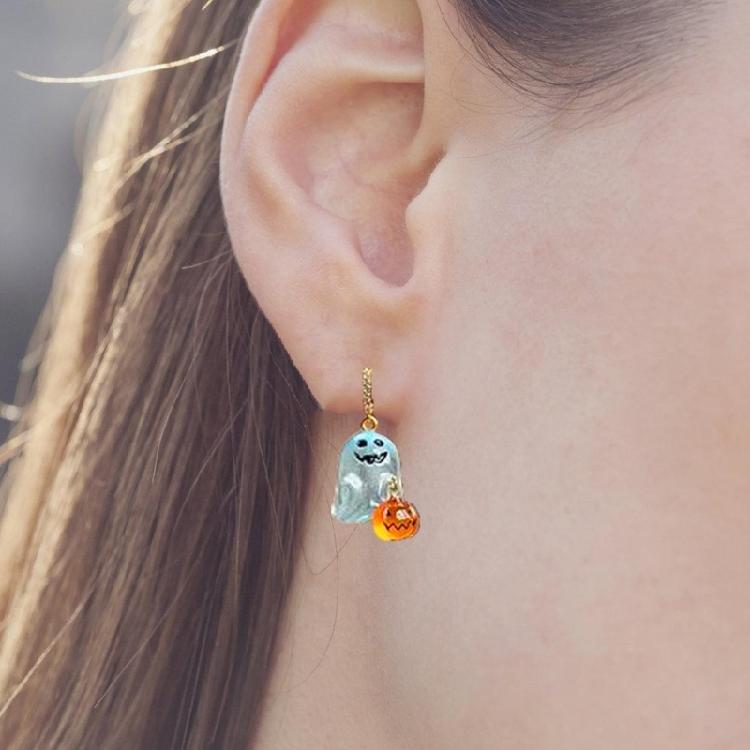 Stylish Noctilucent Specters Ear Studs Complement Stylish Outfits with a Lasting Glowing Fashion Jewelry Accessory