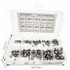 200PCS Silver Grub Screw Set M3 To M8 Inner Hex Screw Stainless Steel Screw  For Precise Instrument