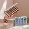 Weekly Portable Pill Organizer and Dispenser with Large-Capacity Pill Splitter