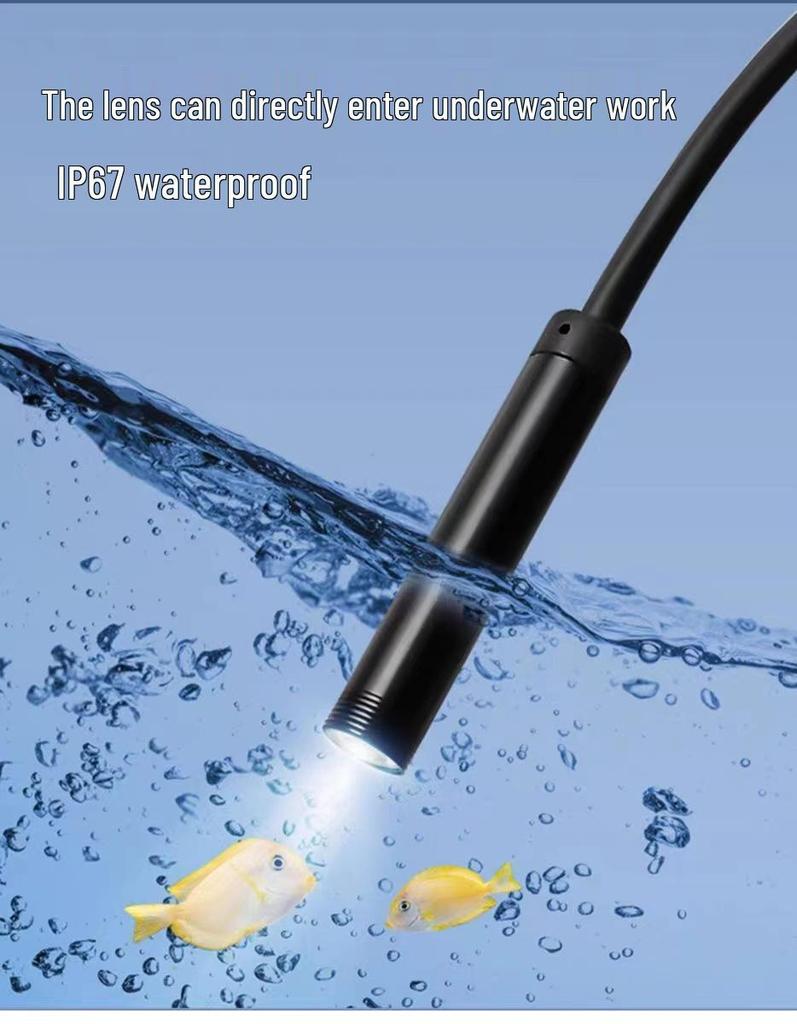 HD Waterproof Endoscope for Android with 1m Tube and 8 LED Lights
