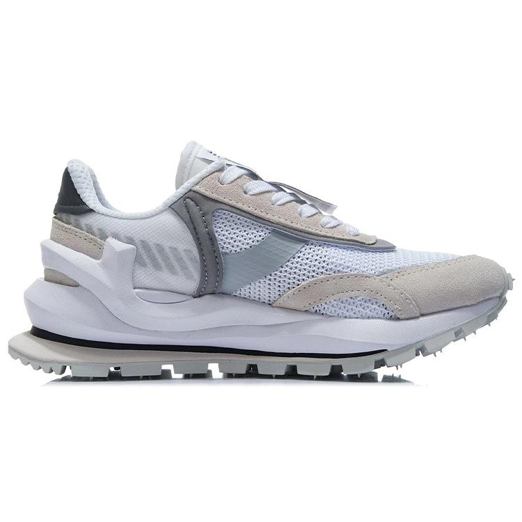 Li Ning Running Shoes Women's Low Top Standard White/White Sand Gray/Shadow Gray AGCR058-1