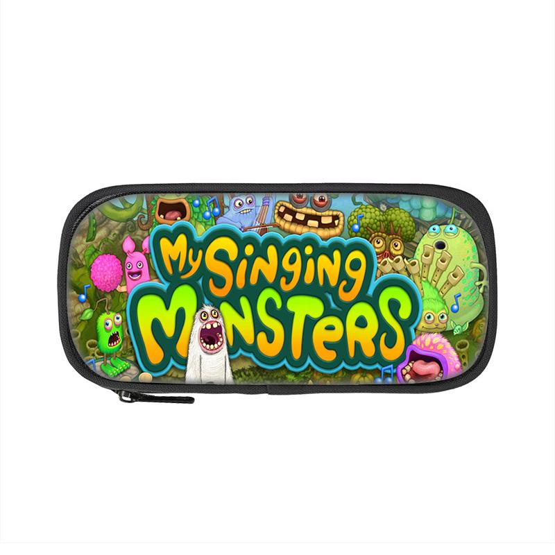 My Singing Monsters Pen Case Game Cartoon Print Large Capacity New Kindergarten Elementary School Boys and Girls
