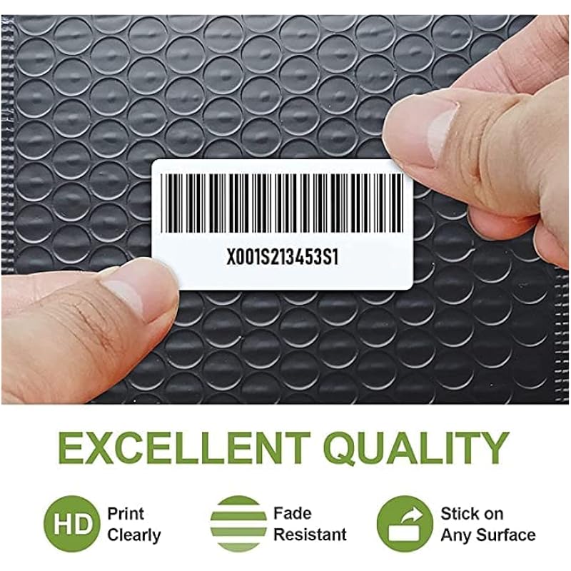 True-Ally 50x25 Thermal Sticker Label 2x1 inch (50mm x 25mm) Direct Thermal Barcode MRP Sticker Labels 400 Labels/Roll