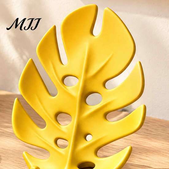 Creative Gift for Coworkers 3D Printed Monstera Leaf Phone Holder, Cute Desktop Cell Stand, Decorative Tropical Office Table Decoration Mount Home and