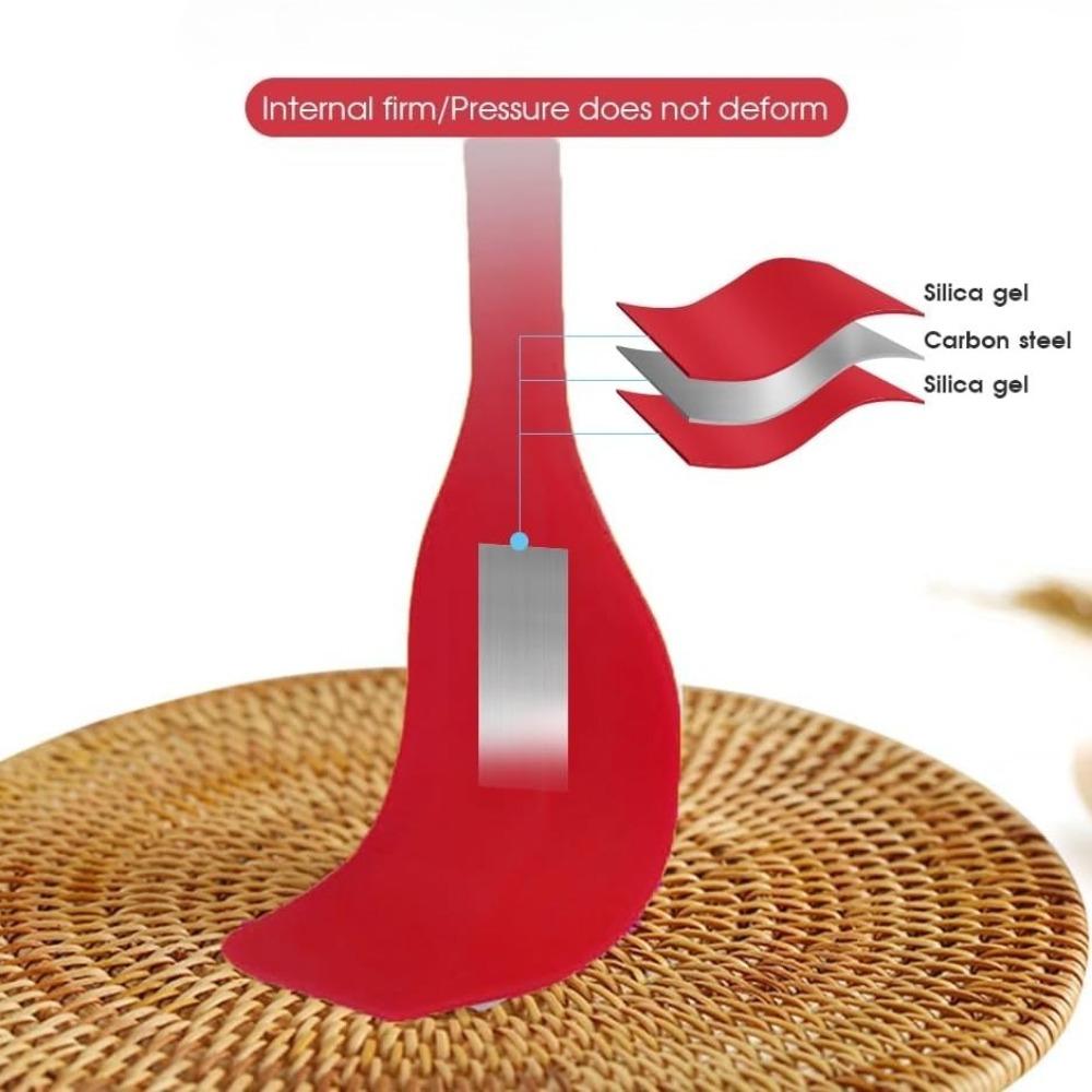 6 Pieces Silicone Spatula Food Grade for Baking Cooking Cake Frosting Kit Heat Resistant Non Stick Kitchen Baking Tool