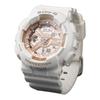 CASIO watch series-GA&BA waterproof 200 meters, Quartz, resin strap, , same style for men and women, color dial GA-100-1A1+B GA-100-1A1+BA-110-7A1
