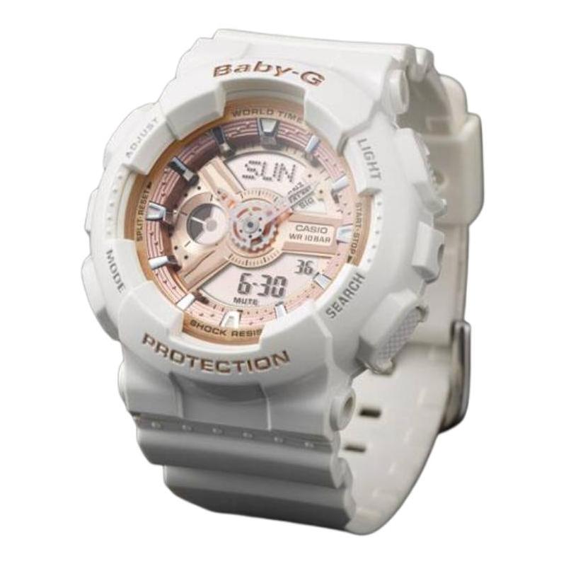 CASIO watch series-GA&BA waterproof 200 meters, Quartz, resin strap, , same style for men and women, color dial GA-100-1A1+B GA-100-1A1+BA-110-7A1