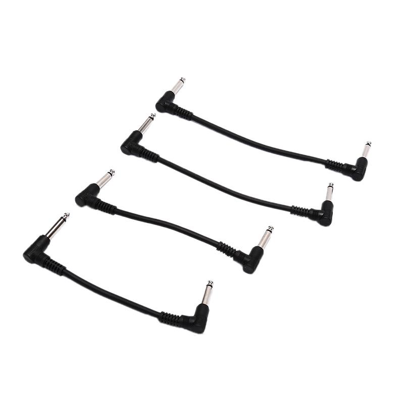 Universal Guitar Effect Pedal Instrument Patch Cable Right Angle Plug 15/20 Cm