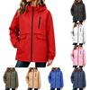 Damen Casual Farbige Kapuzen-Windbreakerjacke für Outdoor-Wanderungen und den täglichen Gebrauch