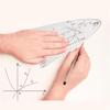 Cosine Ruler Precise Math Tool Cosine Scale Ruler For Technical Drwing Parabolic Stencil Cosine Ruler