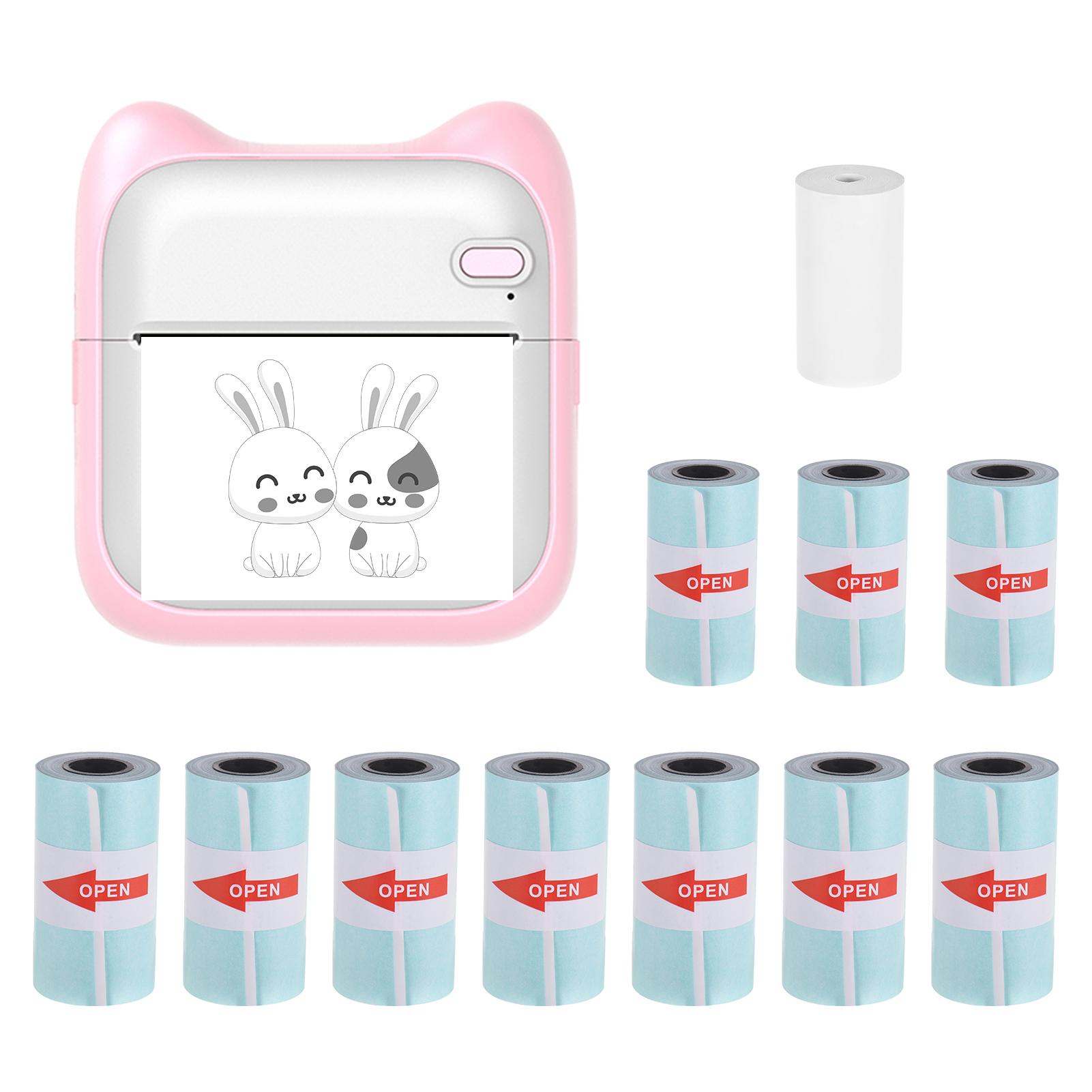 

Мини карманный фотопринтер портативная термопечатающая машина 190 точек на дюйм беспроводное соединение BT для