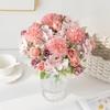 Wedding Wreath Artificial Rose Flower Colorful Bridal Bouquet Silk Hydrangea  Wedding Arrangements