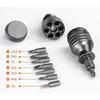 Versatility Alloy Handle Screwdriver with 7Interchangeable Bit PH2 Y1 SL6 SL4 PH0 2.6 for Household Maintenance