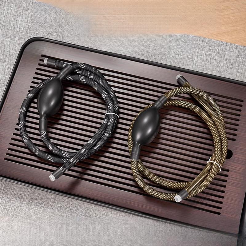 Geflochtene Teeablage Ablaufschlauch Silikon Hochtemperaturbeständig Wasserschlauch Mit Saugkugel Kung Fu Tee Set Zubehör