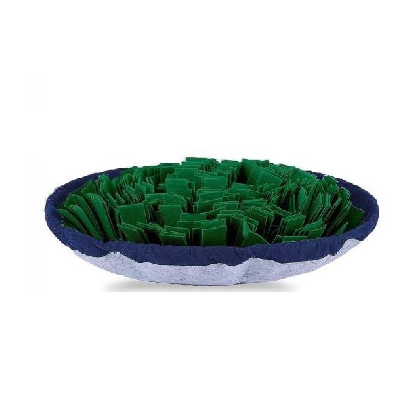 

Large Felt Snuffle Mat For Dogs Slow Feeding Training Mat In Vibrant Blue And Green темно-зелений колір