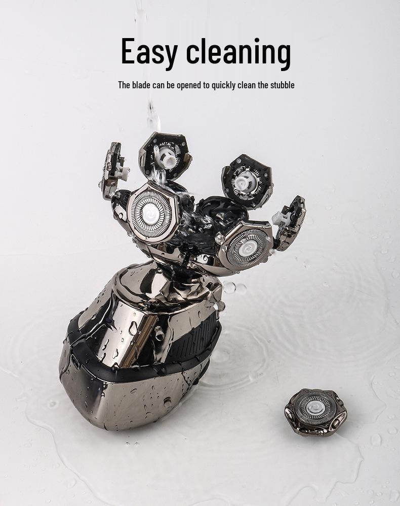 7D Multifunctional Washable Electric Shaver with Seven Heads