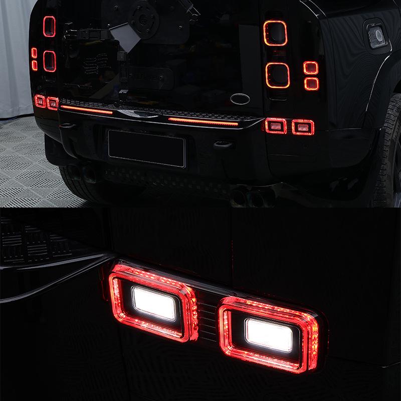 High-Brightness LED Lights for Rear Bumper, Reverse, Driving, and Turn Signals - Fits 2020-2025 Land Rover Defender.