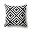 Polyester Pillow Case Geometric Decoration Home Petal Strip Printed Cushion Cover Bedside Cushion Cover Waist Cushion Cover