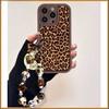 Leopard Print Lanyard Strap Rope Case For OnePlus 15 13 12 11 13T ACE 6 5 Nord 5 4 3 Lite 2 8T 10R Soft Silicone Cover