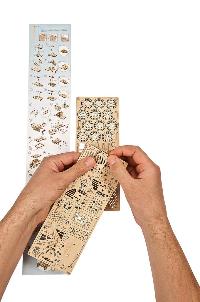 Ugears Mars Buggy Wooden 3D No Glue or Tools Easy for Adults and Children Puzzle, Puzzle, Required,