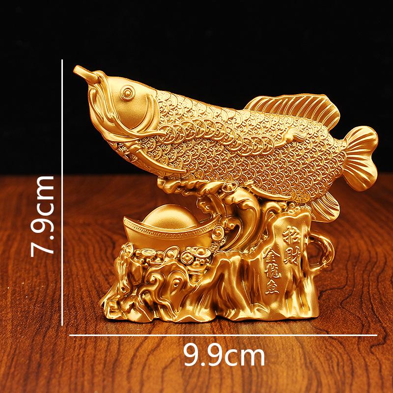 The New Sand Gold Has More Than a Fortune Every Year, Alloy Goldfish Home Decoration, Chinese Office Opening Gift