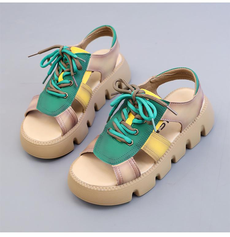 2025 The New Summer Fashion Platform Sandals Skirt Pair with Women Shoes Luxury Sandals Women Designers Wedges Shoes for Women