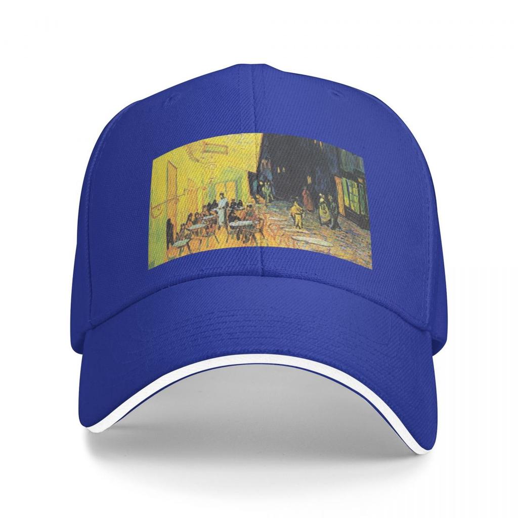 Café Terrace at Night by Vincent van Gogh Baseball Cap fashionable Beach Outing Golf Wear Hat Luxury Brand Boy Cap Women's