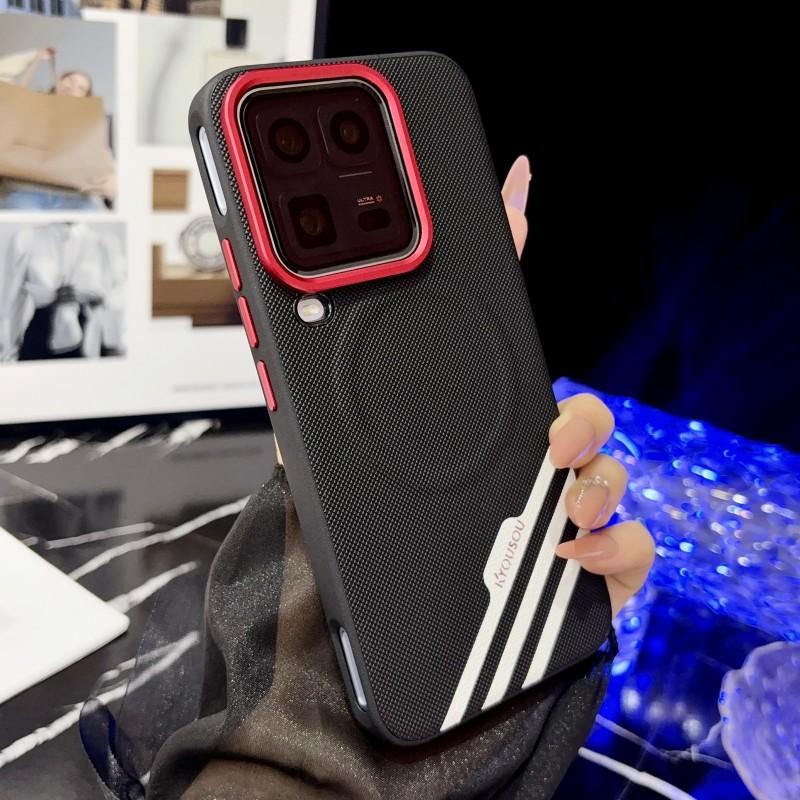 Fro VIVO IQOO 15 15R 15 Ultra Three-stripe Photo Texture Solid Color Magnetic Anti-drop and Anti-fingerprint Phone Cas