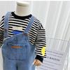 Baby Boy Solid Denim Overalls Barn Jean Bukser Spedbarn Jumpsuit Barneklær Barn Kjeledress Høst Jenter Antrekk