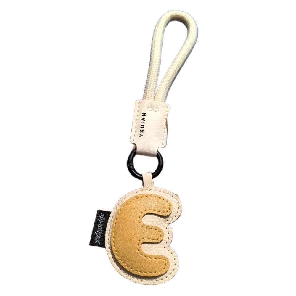 PU Leather 26 Letter Keychain Sweet Lucky Letter Pendant Fashion Alphabet Key Holder  Friend