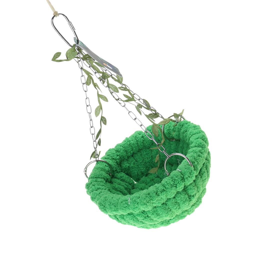 Bird Nest for Parrots Birdcage Warm House Plush Bed Windproof Hammock Bed Bird Resting Bed Cockatiels Cage Winter House